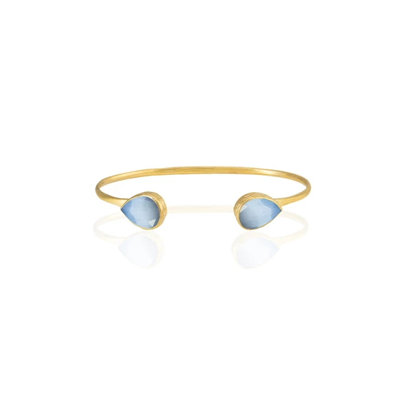Kadir Jewellery 22 Ayar Altın Kaplama El İşçiliği Zirkon Taşlı Kadın Charm Bileklik - 10