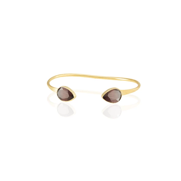 Kadir Jewellery 22 Ayar Altın Kaplama El İşçiliği Zirkon Taşlı Kadın Charm Bileklik - 8