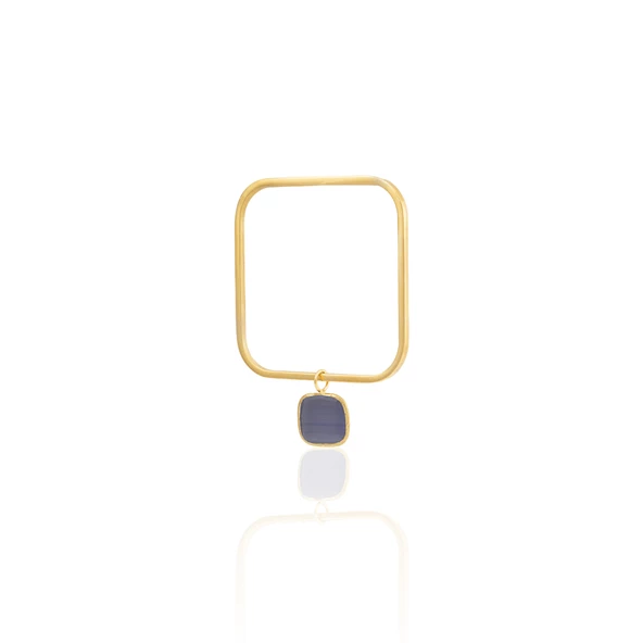 Kadir Jewellery 22 Ayar Altın Kaplama Zirkon Taşlı Ayarlanabilir Vintage Bilezik - 10