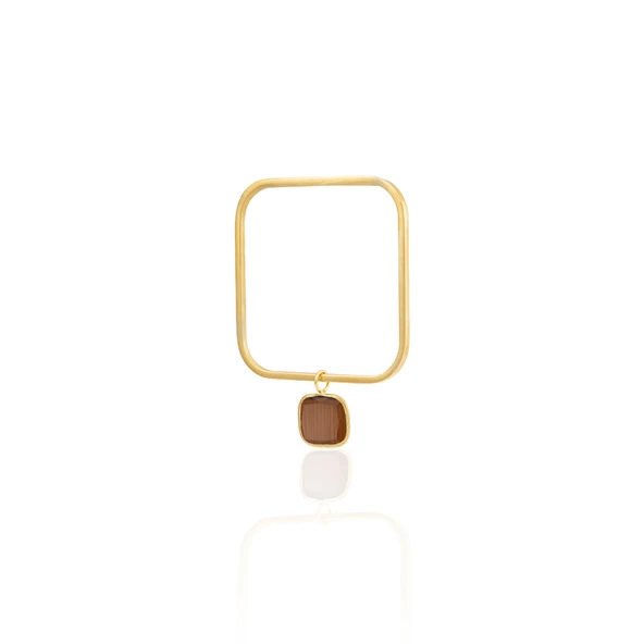 Kadir Jewellery 22 Ayar Altın Kaplama Zirkon Taşlı Ayarlanabilir Vintage Bilezik - 4
