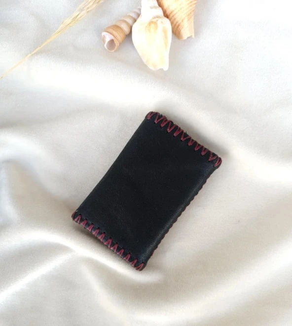 Cüzdan Hakiki Deri Bozuk Para Cüzdanı El Yapımı Çanta İçi 2 Gözlü - 3