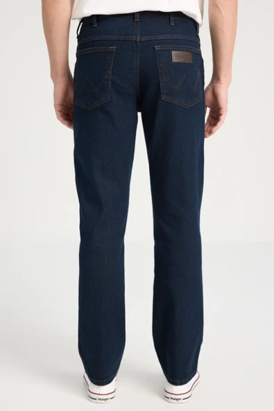 Wrangler W12175001 Koyu Mavi Erkek Texas Authentic Straıght Rahat Kesim Normal Bel Normal Paça Kot Pantolon - 3