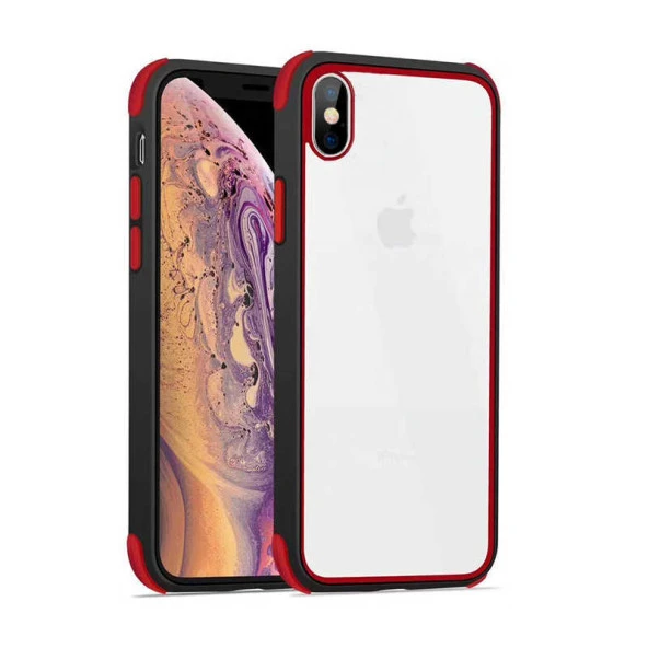 Apple iPhone X Kılıf Zore Tiron Kapak