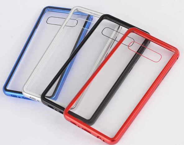 Galaxy S10 Kılıf Zore Devrim Mıknatıslı Cam Kapak - 2