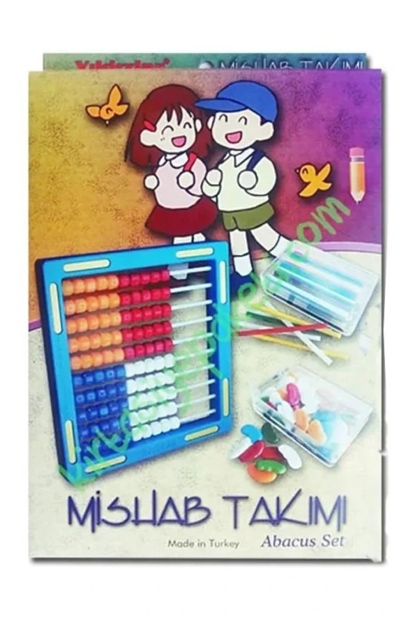 Mishap Seti Mavi ( Abaküs Fasulye Çubuk ) 1 Paket Yıldızlar Sayı Boncuğu Seti Mavi - 2