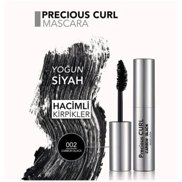 Flormar Precious Curl Maskara 002 Carbon Black - 5