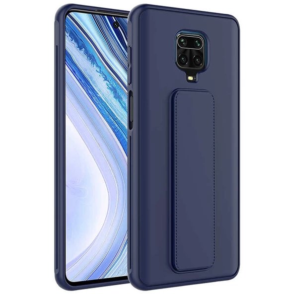 Xiaomi Redmi Note 9 Pro Kılıf Zore Qstand Kapak