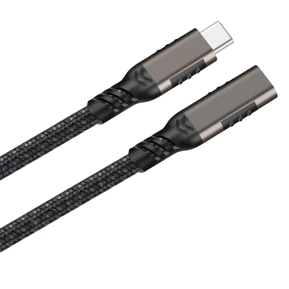 Zore Extension USB3.2 Type-C PD Uzatma Kablosu 100W 20Gbps 4K@60Hz 1.5 Metre