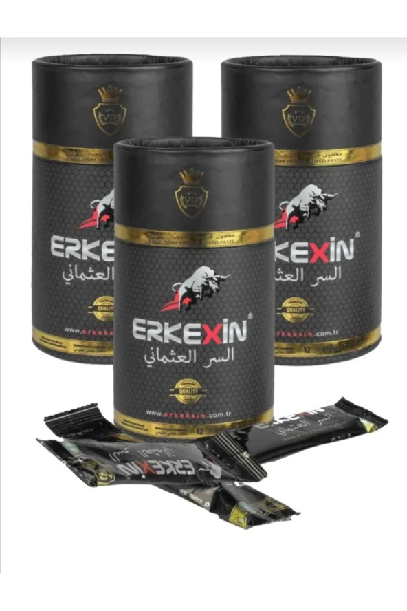 Erkexin Stick Bitkisel Karışımlı Macun x3 Adet