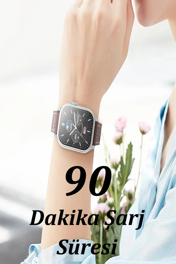 Qpen  Y17 2.03 inc Su Geçirmez Konuşmalı Akıllı Saat - Resim 9