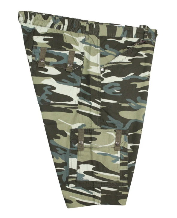 Erkek Büyük Beden 110 Kilo-150 Kilo Arası İçin Uygun Kamuflaj Kapri - 8