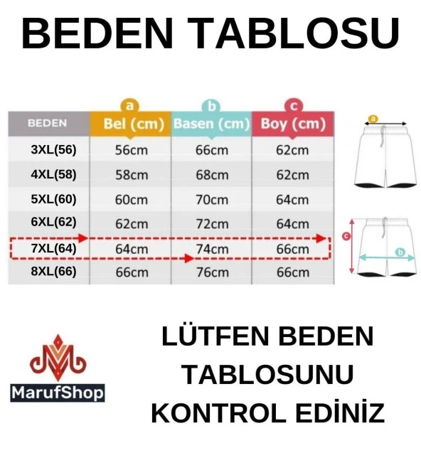 Erkek Büyük Beden 110 Kilo-150 Kilo Arası İçin Uygun Kamuflaj Kapri - 10