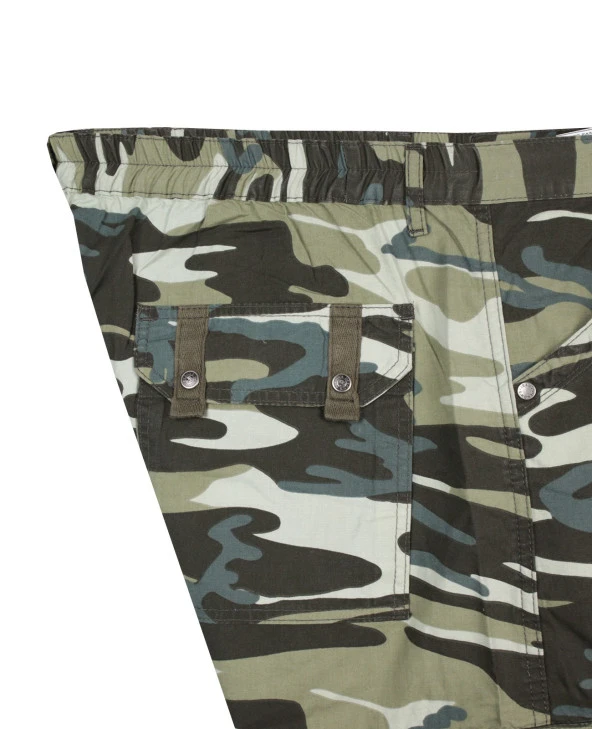 Erkek Büyük Beden 110 Kilo-150 Kilo Arası İçin Uygun Kamuflaj Kapri - 12