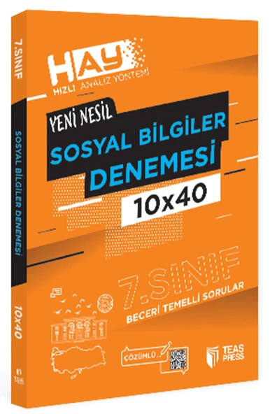Teas Press 7.Sınıf Hay Sosyal Bilgiler Branş Deneme