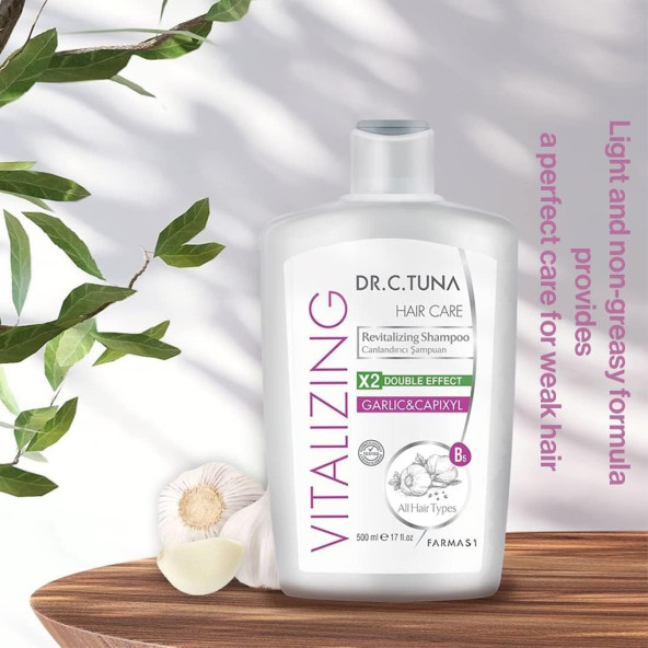 Farmasi Dr. C. Tuna Vitalizing Tüm Saçlar Için Canlandırıcı Sarımsaklı Şampuan 500 Ml - 5