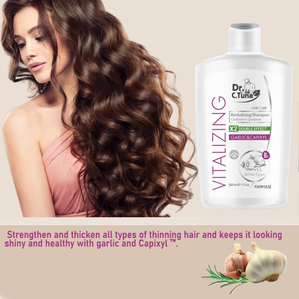 Farmasi Dr. C. Tuna Vitalizing Tüm Saçlar Için Canlandırıcı Sarımsaklı Şampuan 500 Ml - 6