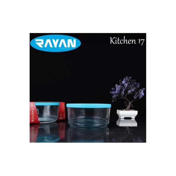 Kitchen Plastik Kapaklı 17 Cm Saklama Kabı Cam