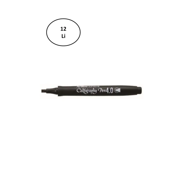 Artline Supreme Calligraphy Pen 4.0 Siyah 12'li