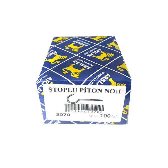 Arslan Mamulleri Stoplu Piton Kanca No:1 - 100 Adet - 5