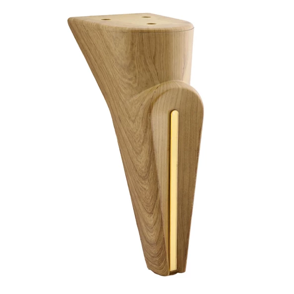 Nota Mobilya Kanepe Sehpa TV Ünitesi Koltuk Ayağı Baza Ayakları Ahşap Desenli Kahverengi Ceviz 16 cm - Resim 7