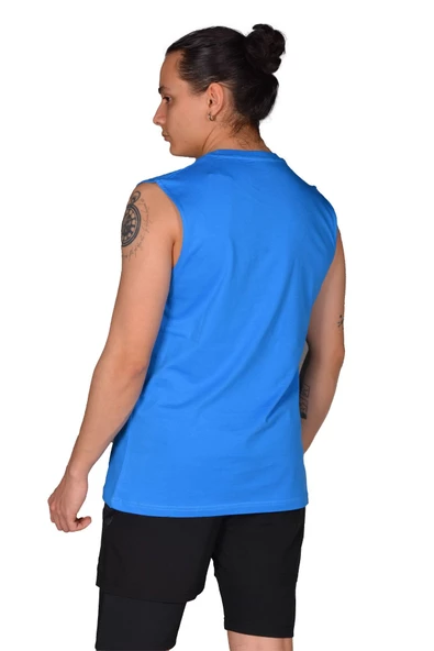 Joma Sprint-Sax Pamuklu Kolsuz Erkek Tshirt - 4231114 - 2