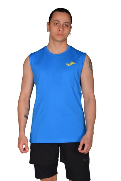 Joma Sprint-Sax Pamuklu Kolsuz Erkek Tshirt - 4231114