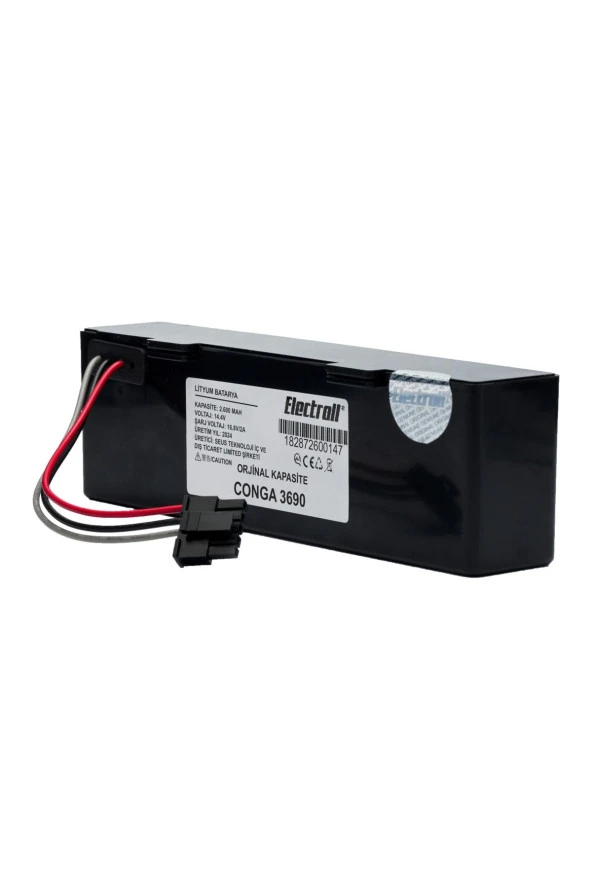 ELECTROLL Conga 3690 Batarya Kutulu (ORJİNAL KAPASİTE) 2600mah Pil 14.4v Akıllı Robot Süpürge Batarya Değişimi - Resim 3