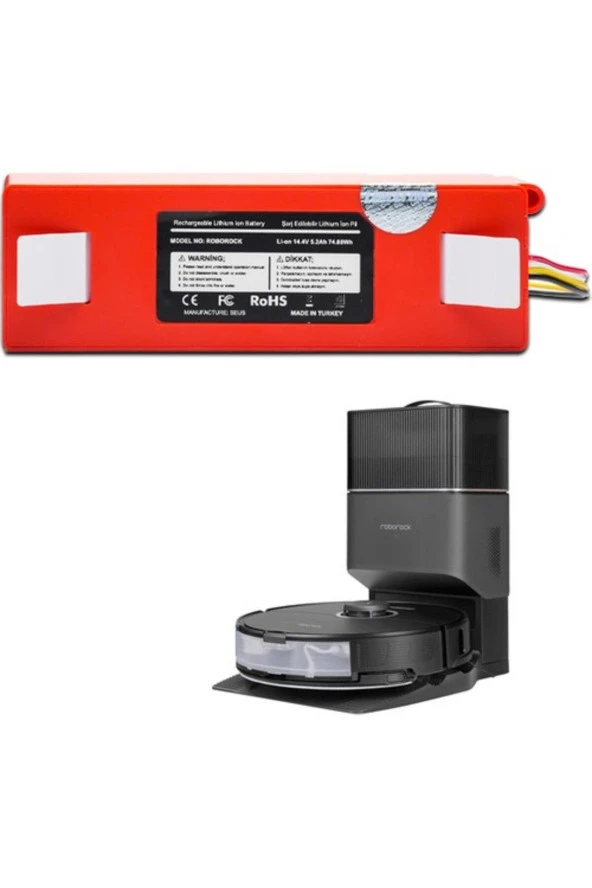 ELECTROLL Roborock S8 Plus Batarya Kutulu (ORJİNAL KAPASİTE) 5200mAh Pil Akıllı Robot Süpürge Batarya Değişimi ürün görseli