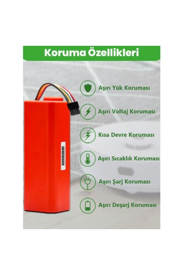 ELECTROLL Roborock S7+ Batarya Kutulu Uyumlu  5200mAh Pil Akıllı Robot Süpürge ürün görseli