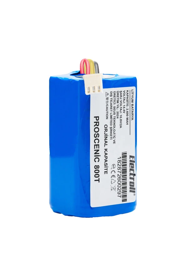 ELECTROLL Proscenic 800t Batarya (ORJİNAL KAPASİTE) 2600mah Pil Akıllı Robot Süpürge Batarya Değişimi ürün görseli