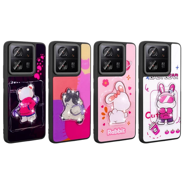 Xiaomi Mi 13T Kılıf Parlayan Kabartmalı İkonik Figürlü Amas Silikon Kılıf - Resim 11