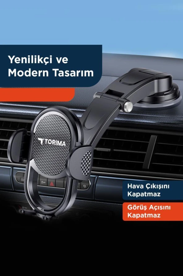 Torima Siyah JX-039 Car Holder Araç Içi Telefon Tutucu - Resim 2
