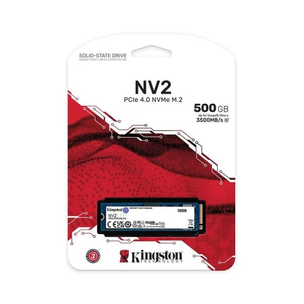 Kingston 500GB NV2 PCIe 4.0 NVMe SSD, SNV2S/500G - 2