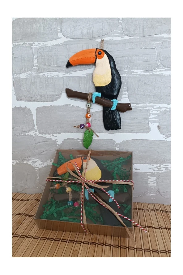 Gobo  Dekoratif Tukan Kuşu Farklı Renklerde Kutulu 1 Adet