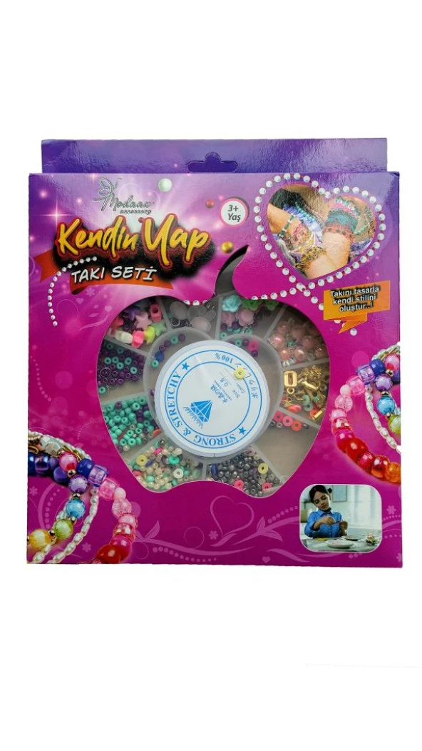 King Toys Kendin Yap Takı Set Elma Kutulu 1212