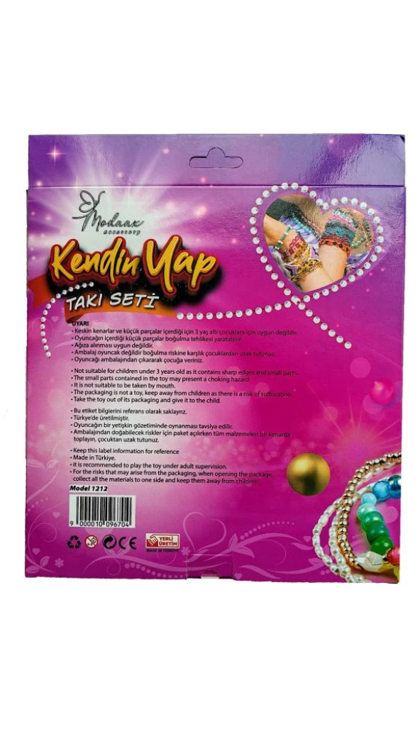 King Toys Kendin Yap Takı Set Elma Kutulu 1212 - 2