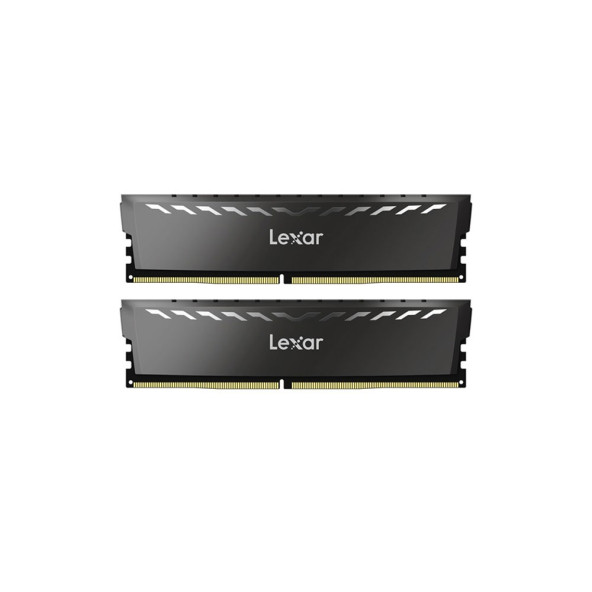 LEXAR THOR GAMING 32GB(2x16GB) DDR4 3200MHz CL16 Dark Grey Ram Bellek LD4BU016G-R3200GDXG - 1
