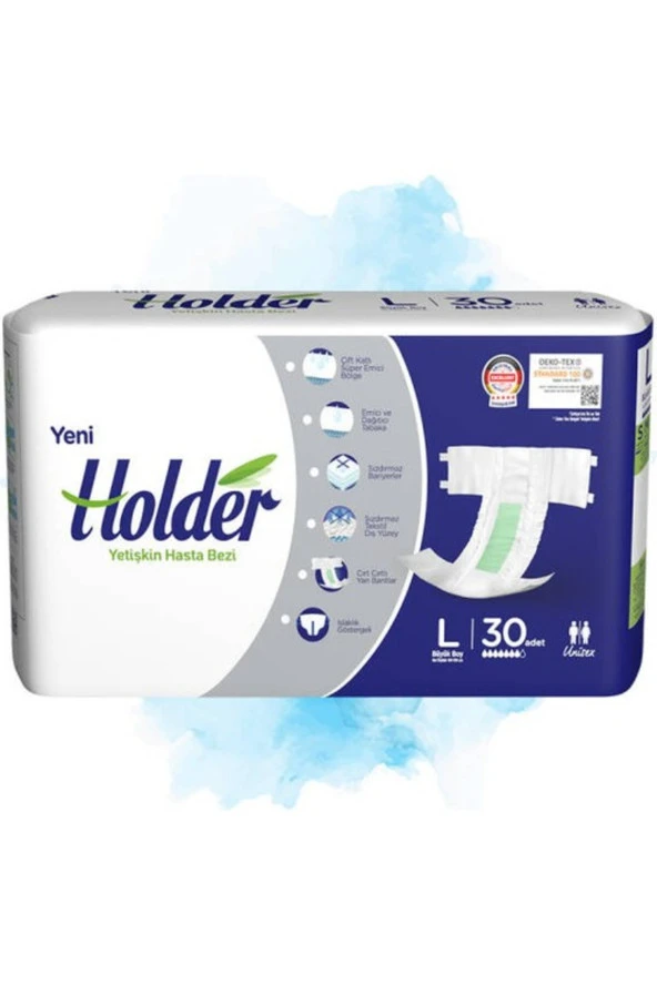 HOLDER Hasta Bezi Bel Bantlı Large 30'lu - 4