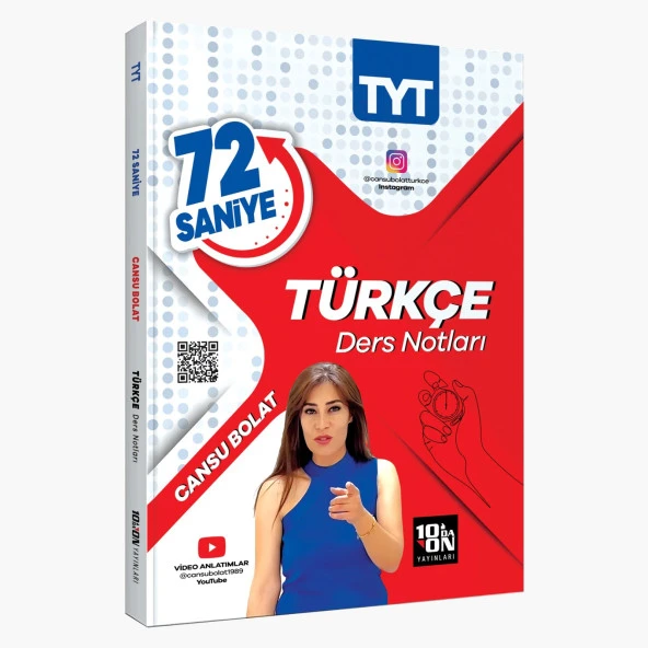10da On YKS TYT Türkçe 72 Saniye Ders Notları - Cansu Bolat 10da On Yayınları
