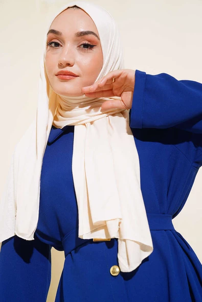 Klasik Penye Şal Vanilya ürün görseli 1