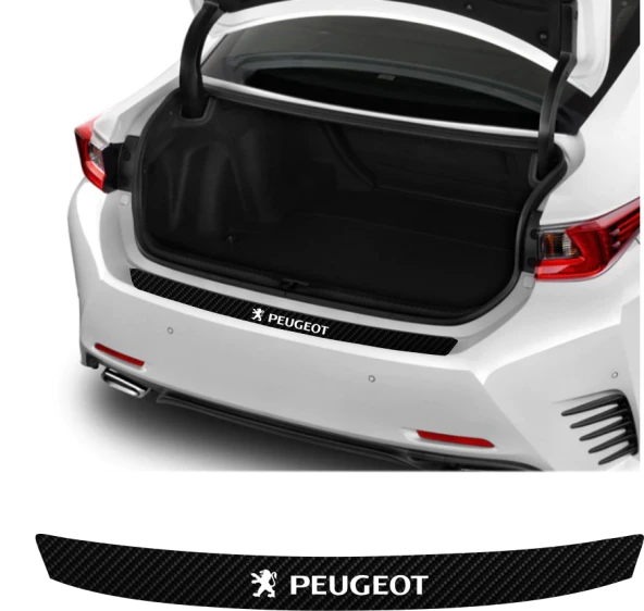 Peugeot Rcz İçin Uyumlu Aksesuar Oto Arka Tampon Bagaj Koruyucu Sticker 92*7 Cm