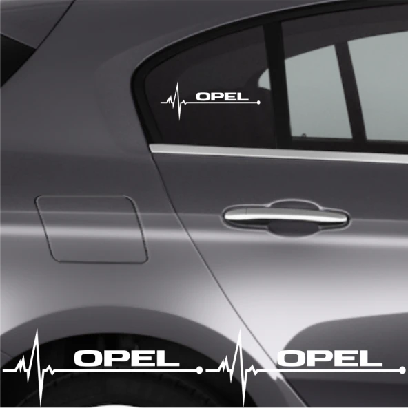 Opel Grandland İçin Uyumlu Aksesuar Oto Ritim Sticker 2 Adet 20*9 Cm