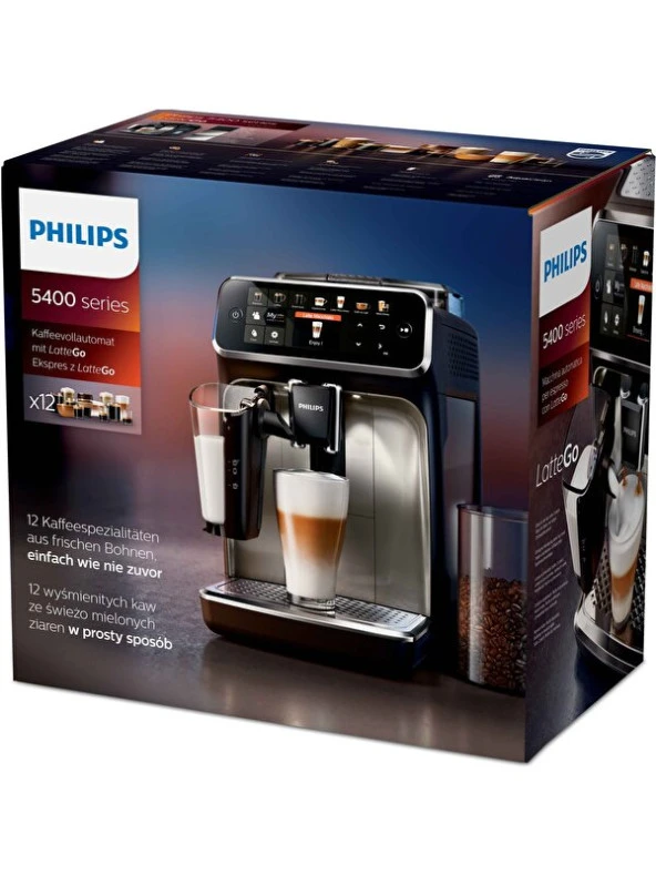 Philips LatteGo EP5447/90 Tam otomatik espresso makinesi - Resim 9