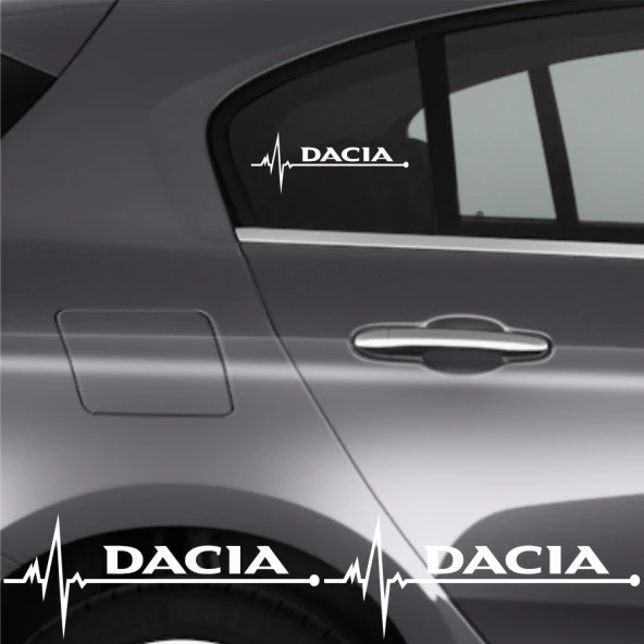 Dacia Solenza İçin Uyumlu Aksesuar Oto Ritim Sticker 2 Adet 20*9 Cm