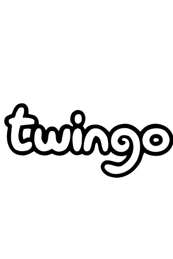 Renault Twingo Yazı Logo Oto Sticker 2 Adet 17*5 Cm