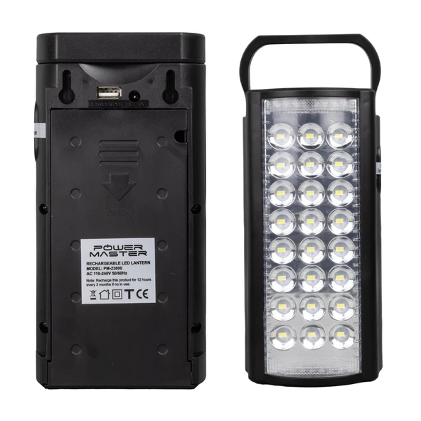 POWERMASTER PM-23800 24 LEDLİ TELEFON ŞARJ EDEBİLEN IŞILDAK (6V4A AKÜLÜ * POWERBANK ÖZELLİKLİ) - 2