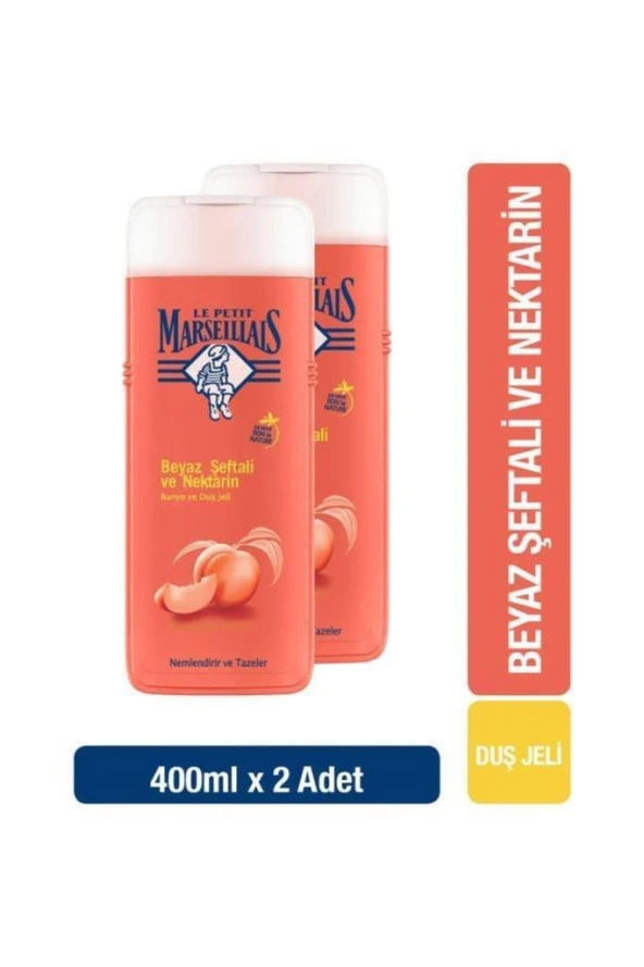 Le Petit Marseillais Şeftali Ve Nektarin Duş Jeli 400Ml X 2 Adet