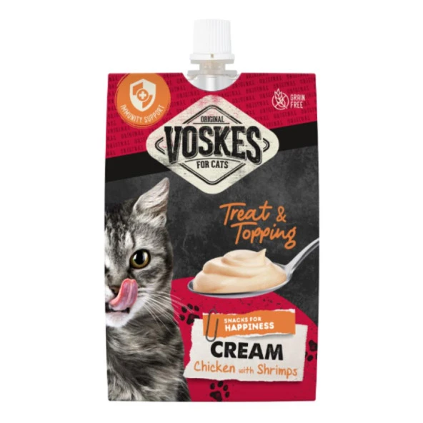 Voskes Cream Tavuklu ve Karidesli Kedi Ödülü 90 gr