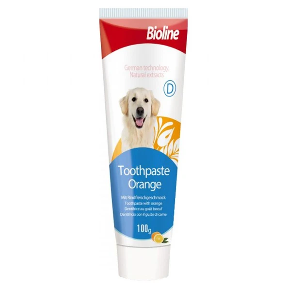 Bioline Portakal Aromalı Köpek Diş Macunu 100 Gr. ürün görseli 1