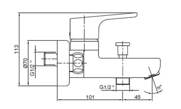 ECA Luna Banyo Bataryası + ECA Logica Sürgülü Duş Seti Üst Takımı - Resim 4
